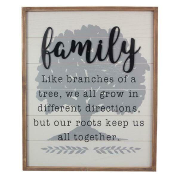 Youngs Wood Framed Family Wall Sign 18841